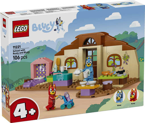 Lego Bluey 11221 A scuola con Rusty e Bluey