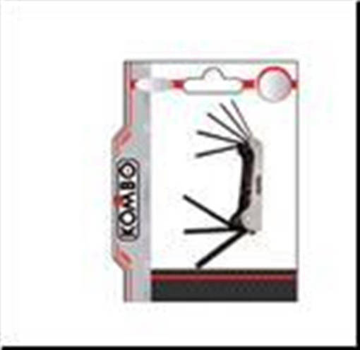 Kombo Set Chiavi A Brugola Esagonali, 8 Pz., Misure T9-T10- T15-T20-T25-T27-T30-T40