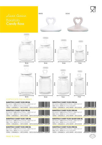 Barattolo Candy Floss 550 Ml