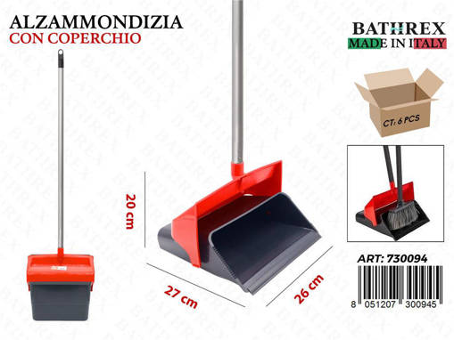 Bathrex Alzammondizia Ccoperchio Rosso