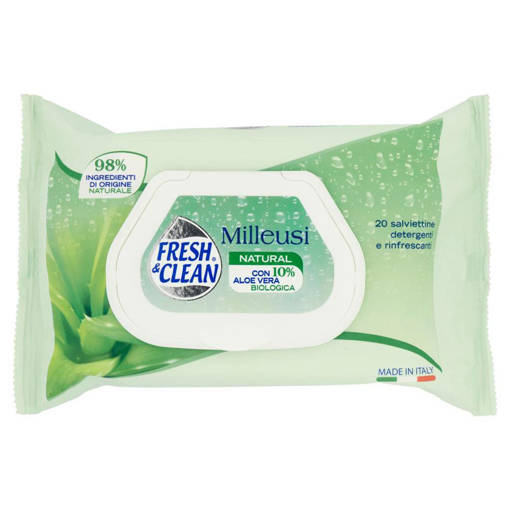 Fresh & Clean Milleusi White Musk salviettine umidificate 20 pz