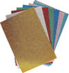 CWR - Gomma Crepp "Glitter" Adesiva Cm.20X30 - Busta 10 Fg.  - Col. Ass. 10401