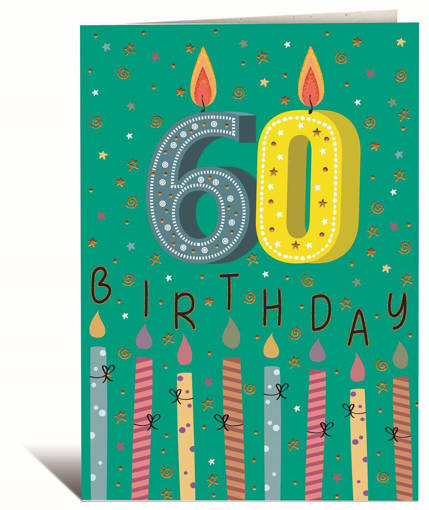 ORIGAMI BIGL.AUGURI ORIGAMI 3D- 60 ANNI  21OR205