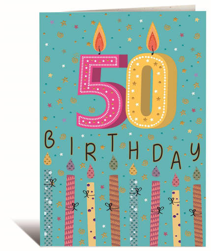 ORIGAMI BIGL.AUGURI ORIGAMI 3D- 50 ANNI  21OR204