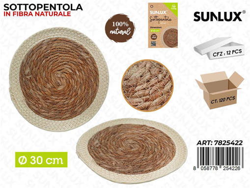 Sunlux Sottopentola Fibra Nat. D.30Cm