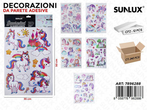 Sunlux Stickers Adv 3D Ass. 35*50Cm