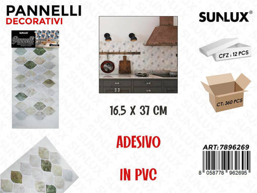 QPANNELLI ADESIVO 16,5X37CM