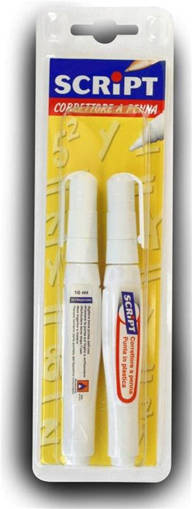 Script - Blister Correttore a Penna 7 ml 2 Pz