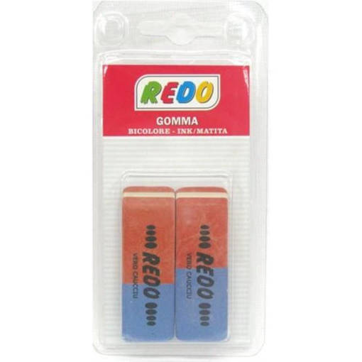 Redo - Blister Gomma Bicolore in Caucciù 2 Pz