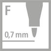 Stabilo - Marcatore OHPen Permanente Tratto Fine (0,7 mm) Nero