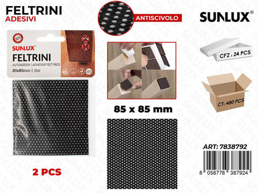 Sunlux Feltrini Adv 2Pcs 85*85Mm /Pz Da 24**