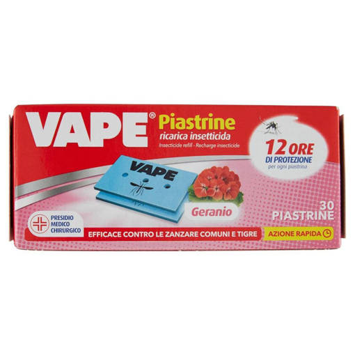 Vape Ricarica Piastrine Profumate 30 pezzi Geranio