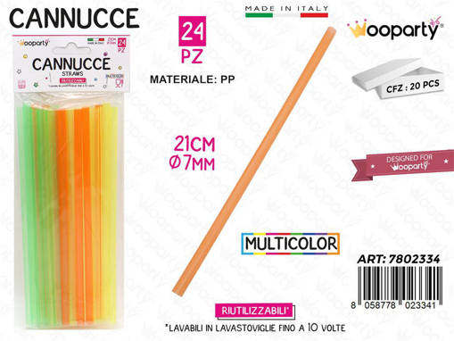 Wooparty CANNUCCE 21 cm 24 pezzi