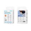 Unico CB1749 3.4A A-M PVC Injection Round Cable 1M OD3.8 CAVO Small Package White