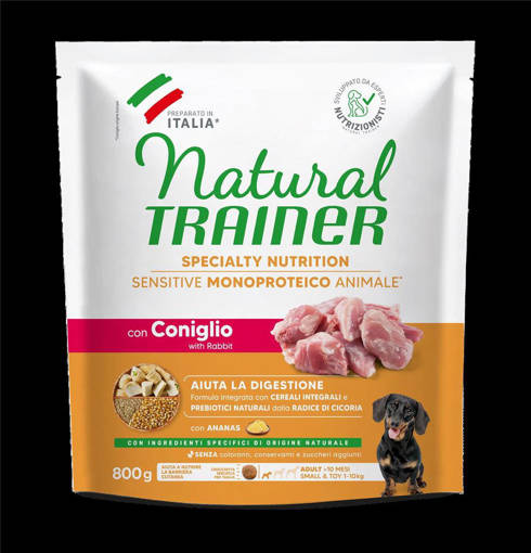 Natural Trainer Cane No Gluten 800 g Coniglio
