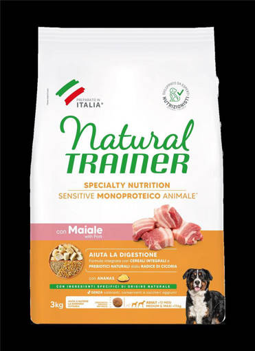 Natural Trainer No Gluten Maiale 3Kg