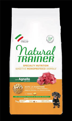 Natural Trainer No Gluten Mini Agnello 7Kg