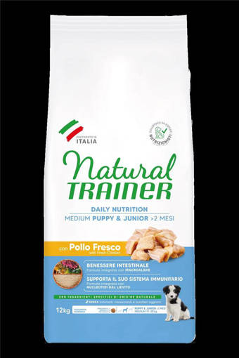 Natural Trainer Medium Puppy Pollo 12Kg