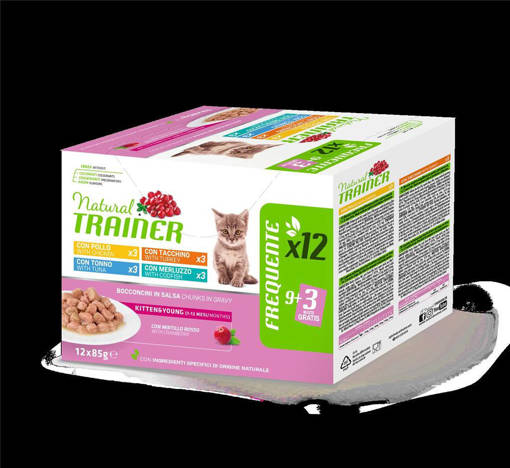 Natural Trainer Kitten Multipack 4Flavour (12X85G)*4