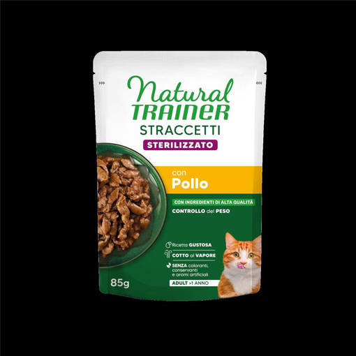 Natural Trainer Wet Straccetti. Sterilized Pollo 85Gr