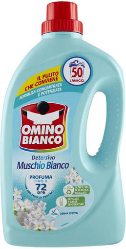 Omino Bianco Lavatrice 50 Lavaggi 2 Lt Muschio Bianco