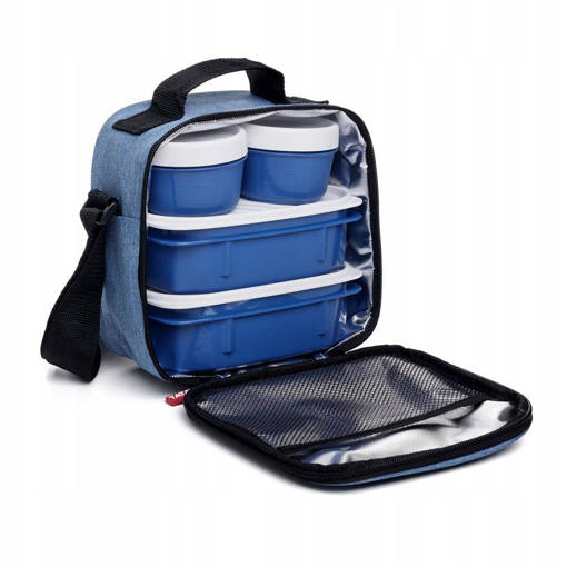Tatay Kit Urban FOOD CASUAL BLU DENIM (SRP) BORSA ERMETICA + 2 CONTEN. OVALE O,5L + 2 CONTEN.TAPPO VITE 0,2L