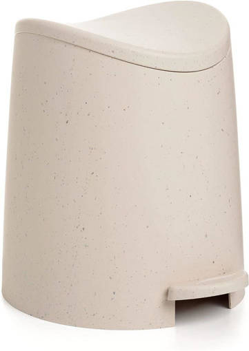 Tatay Pattumiera Bagno 3L Standard Ecohome (Dotata Di Pedale, Capacità 3L, Misure H 22,1 Ø 21,8 Cm, Peso Kg. 0,36, Garanzia 2 Anni) 