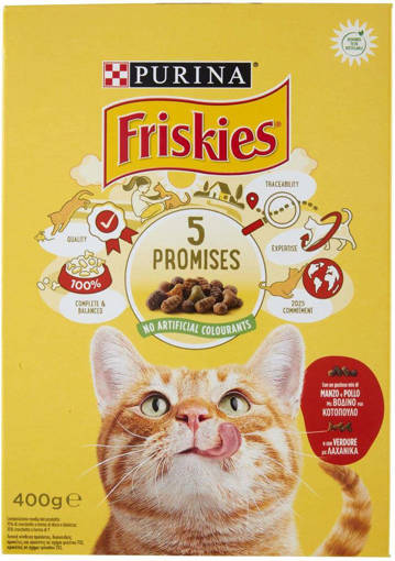 Purina Friskies Adult Crocchette Gatto Manzo, Pollo e Verdur