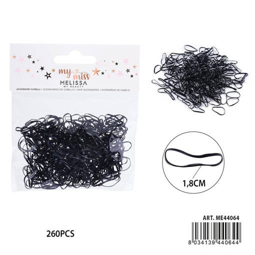 Melissa Elastico Capelli 260Pz Circa Nero