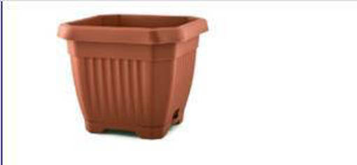 Blumax Vaso Octagon con Sottovaso 24x24cm - 6,0lt