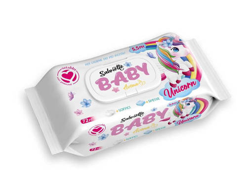 Setablu Salviette Baby Unicorno Avena 72Pz