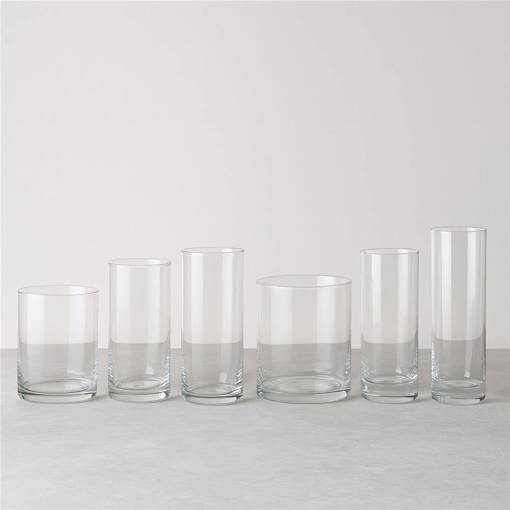Zambetti Vaso Vetro Cilindrico Linnich 12*30 Cm