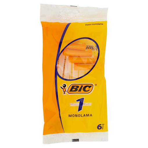 Bic Rasoio Usa e Getta 1 monolama, 6 pezzi