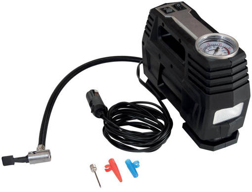 Compressore Light 12V Con Torcia E 3 Mt Cavo