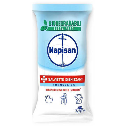 NAPISAN SALVIETTE IGIENIZZANTI Formula 0% 40 pz