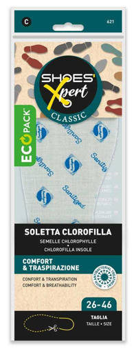 Shoes'Xpert Soletta Clorofilla Con Antibatterico
