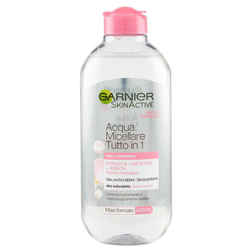 Garnier Acqua Micellare Tutto In 1, Pelli Sensibili, 400 ml