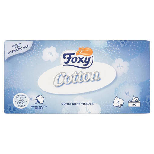 Foxy Cotton Veline 3 Veli con fibre di Cotone 90 pezzi