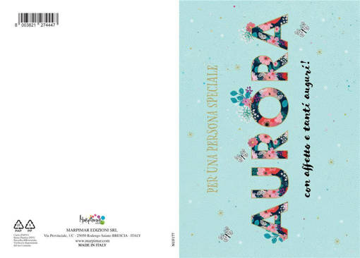 Marpimar - Biglietto Aurora Con Foil Oro NUF177