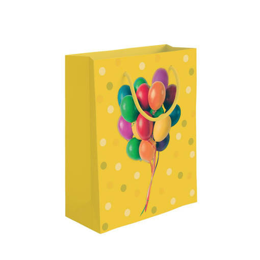 Marpimar - Shopper Palloncini Gialla Formato Grande PLF37