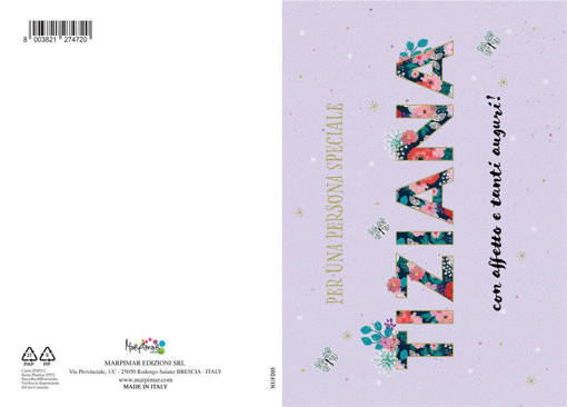 Marpimar - Biglietto Tiziana Con Foil Oro NUF205