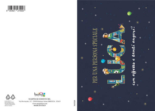 Marpimar - Biglietto Luca Con Foil Oro NUF224