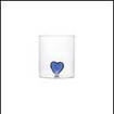 Bicchiere Vetro Dec 3D Hearts