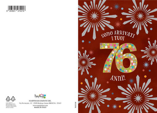 Marpimar - Biglietto Eta' - 76 Anni NUF156