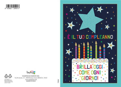 Marpimar - Compleanno Stelline Fondo Blu Special TSE46