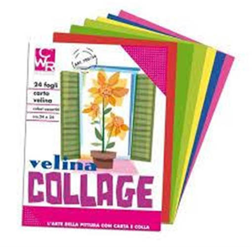 CWR - Carta Velina - Album 24 Fogli Cm. 24X34 - Col. Ass. 706/24