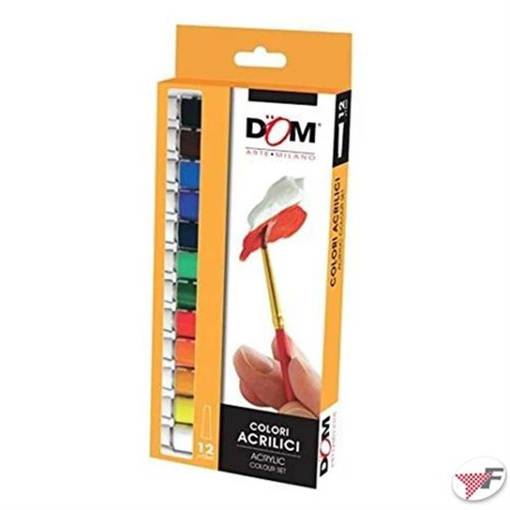 CWR - Colori Acrilici - Scatola 12 Tubi Ml.12- Col. Ass. 09585