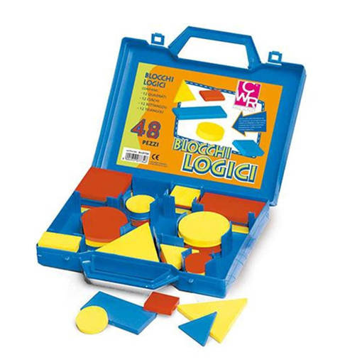 CWR - Blocchi Logici - Valigetta 48 Pz. -  Medio / Piccoli 07734