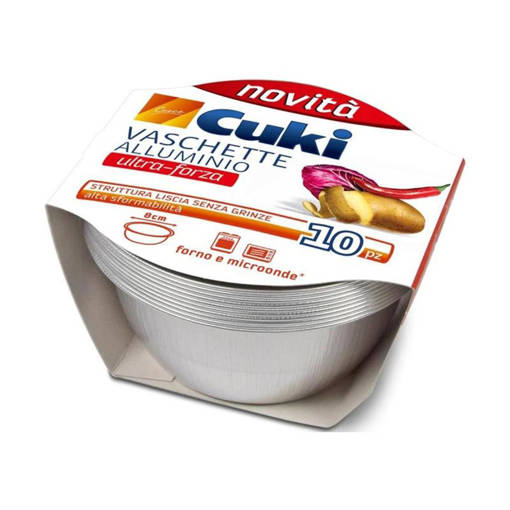 Cuki Vaschette Alluminio T 21 G, 10 pezzi
