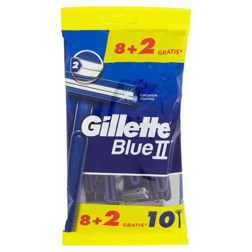 Gillette Rasoio Usa e Getta BLU II 8+2PZ
